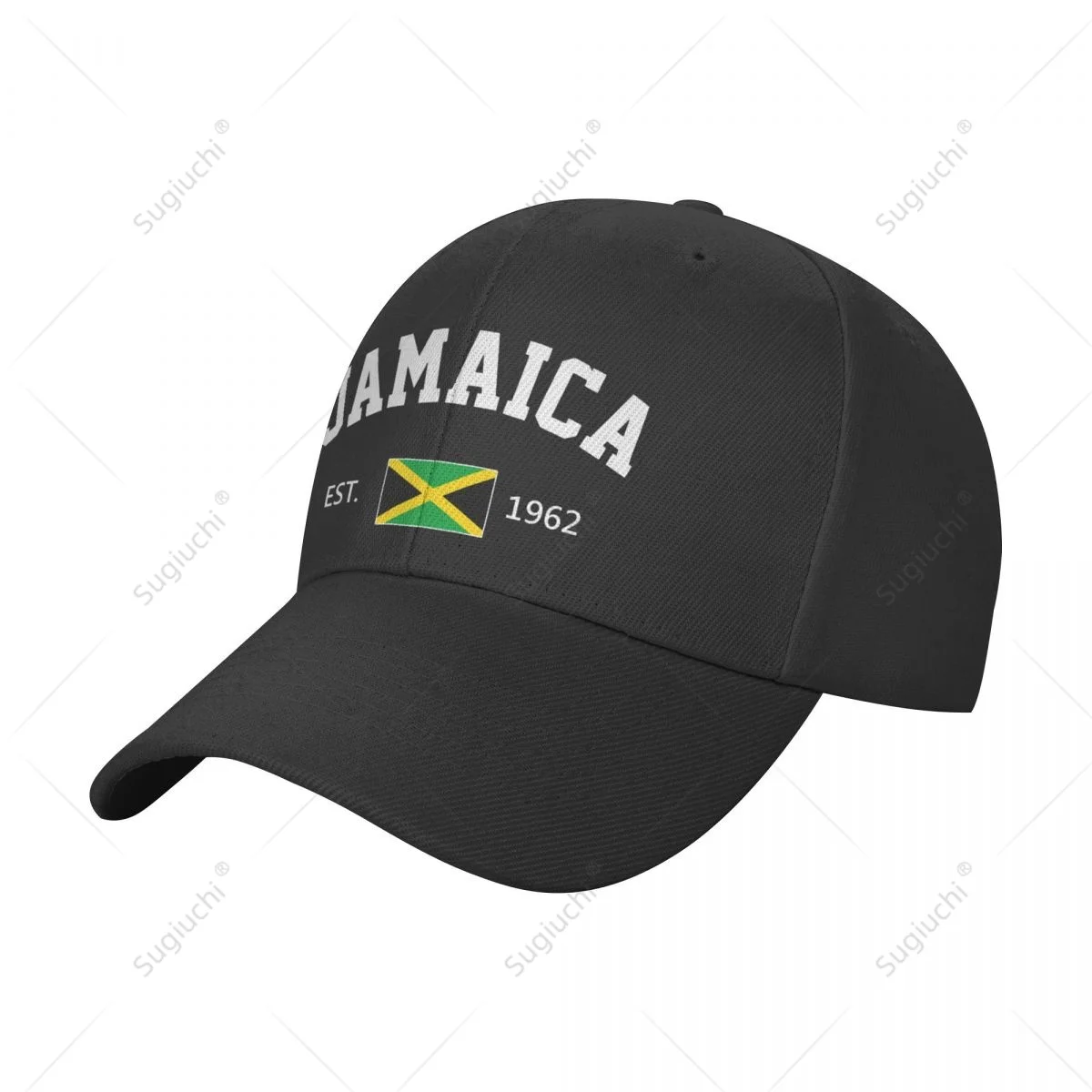 

Unisex Baseball Cap Jamaica EST.1962 Independence Day Wild Sun Shade Peaked Adjustable Outdoor Caps for Men Women