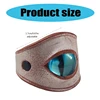 Handmade Blue Evil Eyes Cowhides Leather Ring Adjustable Unisex Ring Fashion Jewelry for Him and Her Daily Wear Ornament 6