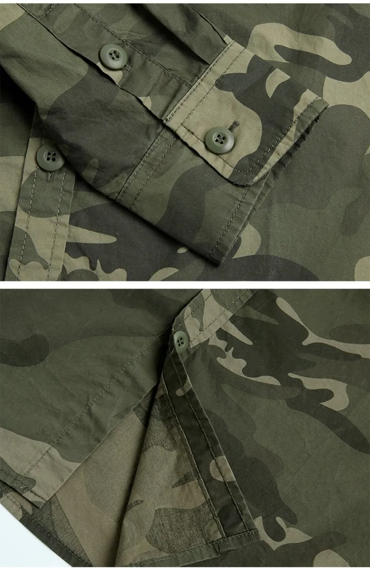 Camouflage long sleeve shirt for outdoor activities0