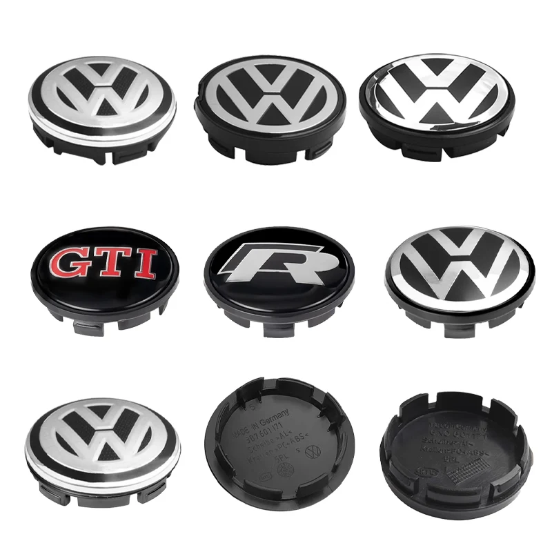 4PCS 56mm 65mm Car Wheel Center Hub Caps Cover for VW Volkswagen Golf Polo Passat Touran Jetta accessories