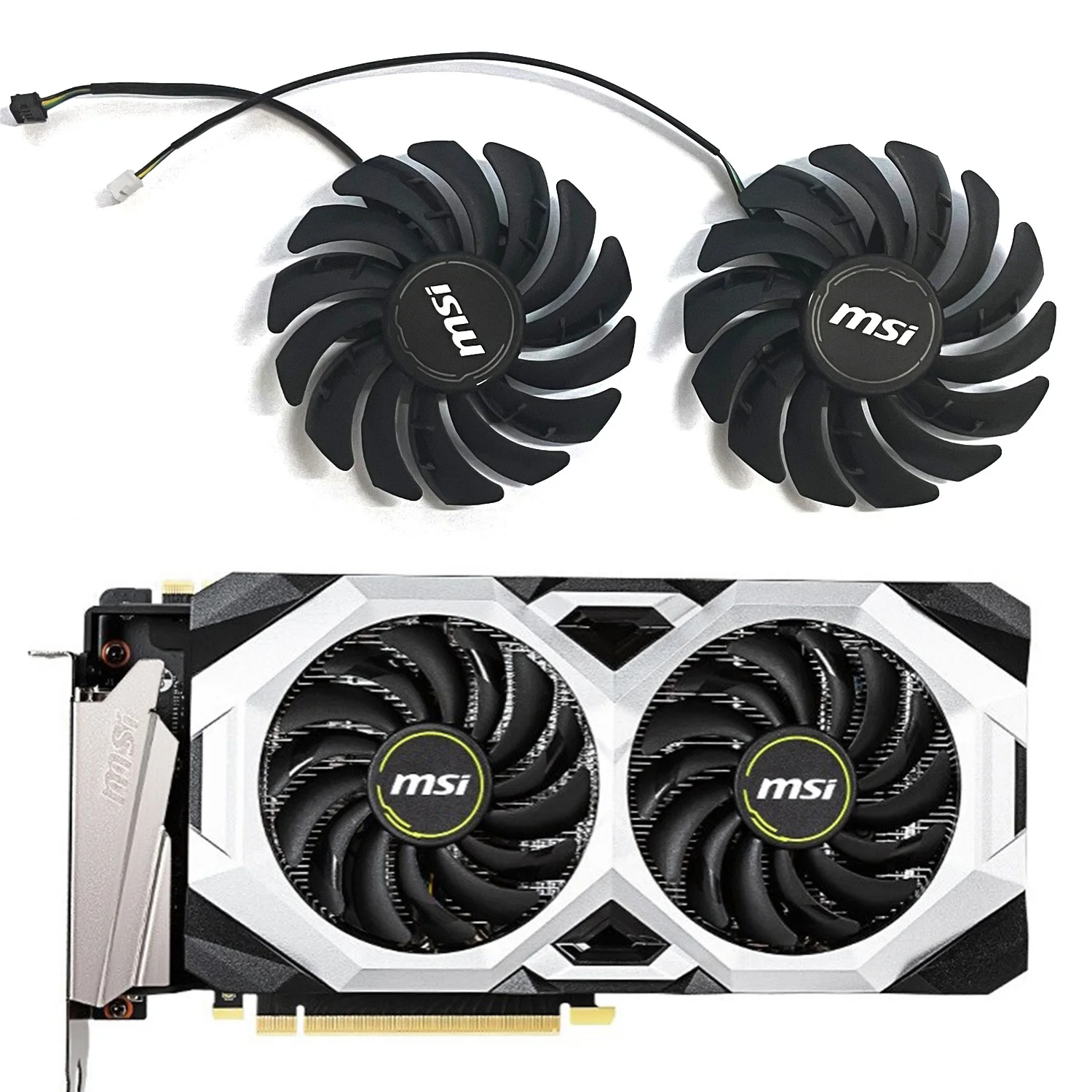 2Pcs 87Mm 44 Pin Rtx2080 Ventola Di Raffreddamento Per Msi Geforce Rtx 2060 2070 2080 Super (Xs Oc Ventola Della Scheda Grafica
