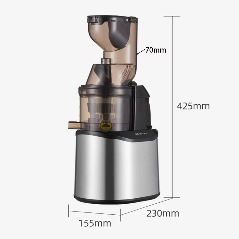 Stainless steel new juicer juice residue separation original home automatic large caliber 4
