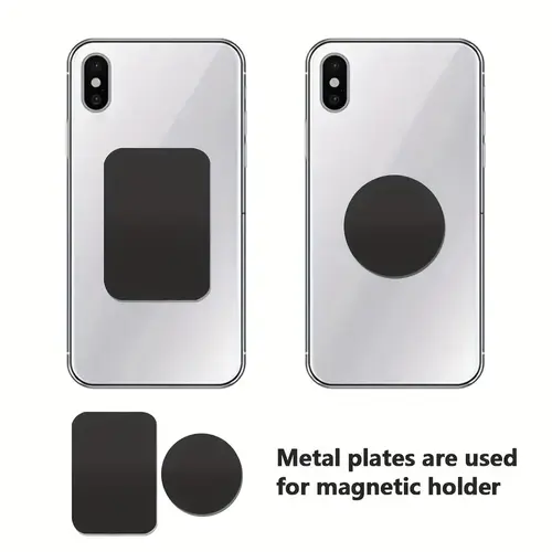 2-10Pcs 40X40mm 45x65mm Black Anti-scratch Metal Plate Disk Iron Sheet for Magnet Mobile Phone Holder - Image 2