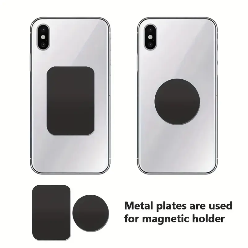 2-10Pcs 40X40mm 45x65mm Black Anti-scratch Metal Plate Disk Iron Sheet for Magnet Mobile Phone Holder - Image 2