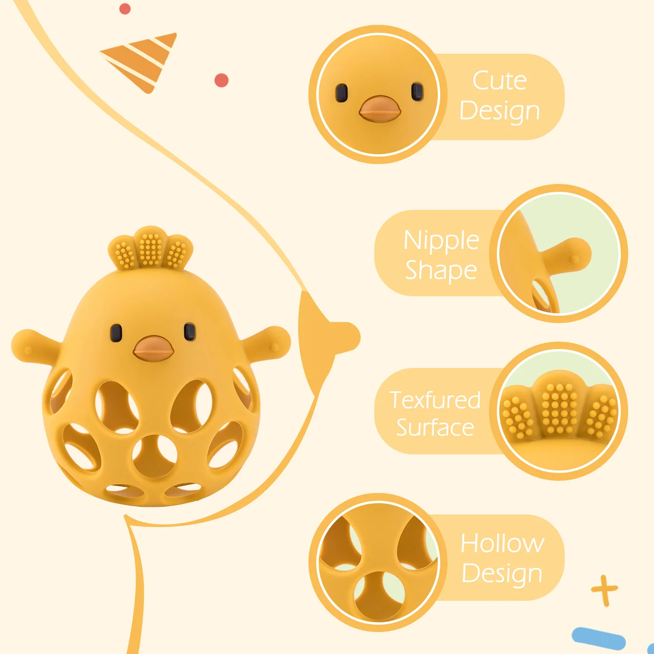 Color Kids 1PCS Silicone Baby Teether Gloves BPA Free Chewable Mittens Anti Biting Hand Protector Infant Teething Toys