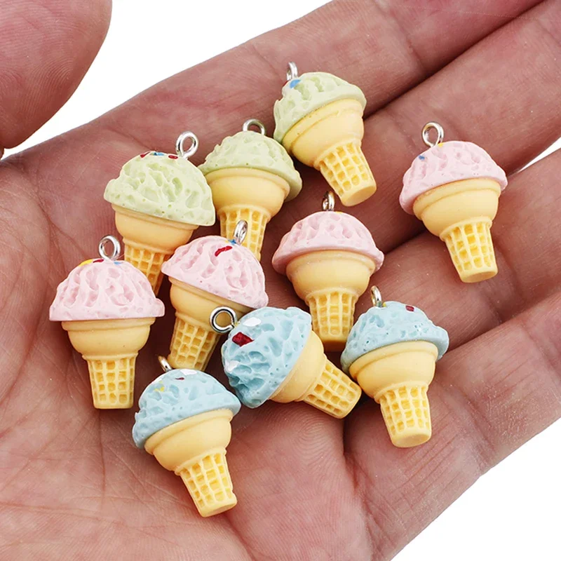 Orecchini a cerchio con gancio a cono gelato per donne e ragazze in