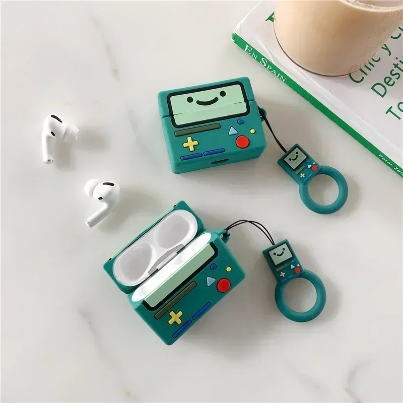 Personalized gaming console headphone case suitable for Apple Airpods 1 2 3 4 Pro Pro2 with pendant silicone soft shell