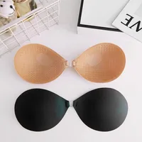 Silicone Chest Stickers Lift Up Nude Bra Round Self Adhesive Bra Invisible Push Up Cover Bra Pad Sexy Strapless Breast Petals 4
