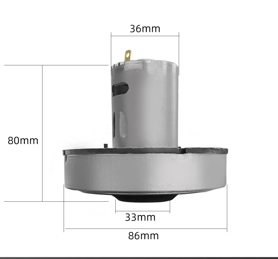 Description Picture 5 of item545 Micro Motor DIY Suitable For Vacuum Cleaner Accessories High Speed High Power Tools