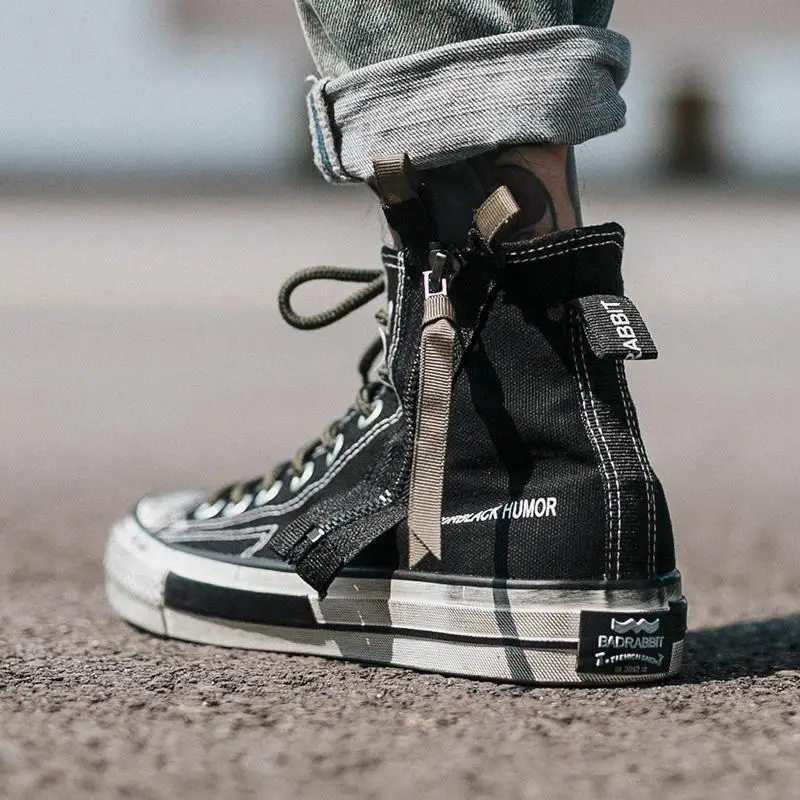 

Old Design Harajuka Sneakers Men Hip Hop Casual Shoes Printing High Top Sneakers Fashion Design Platform Flats
