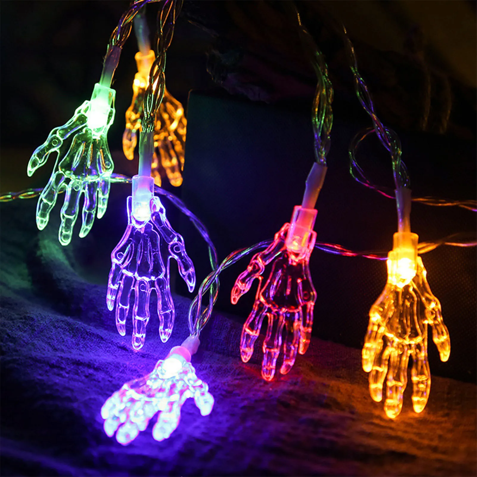 

Halloween Ghost Hands String Lights Festive Lighting Decorations for Window Party Decoration Decor 2023 Halloween Party DIY