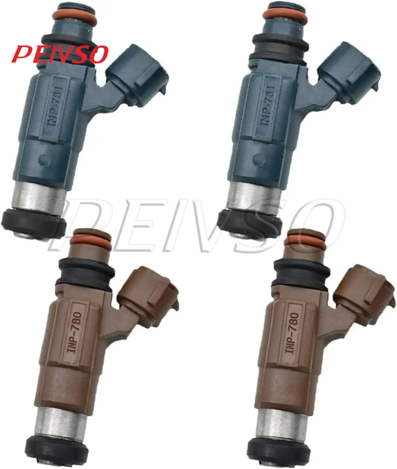 PEIVSO 4pcs INP-781 INP-780 FP35-13-250 Fuel Injector For Mazda 626 2.0L l4 2000~2002 Protege 1.8L l4 2000