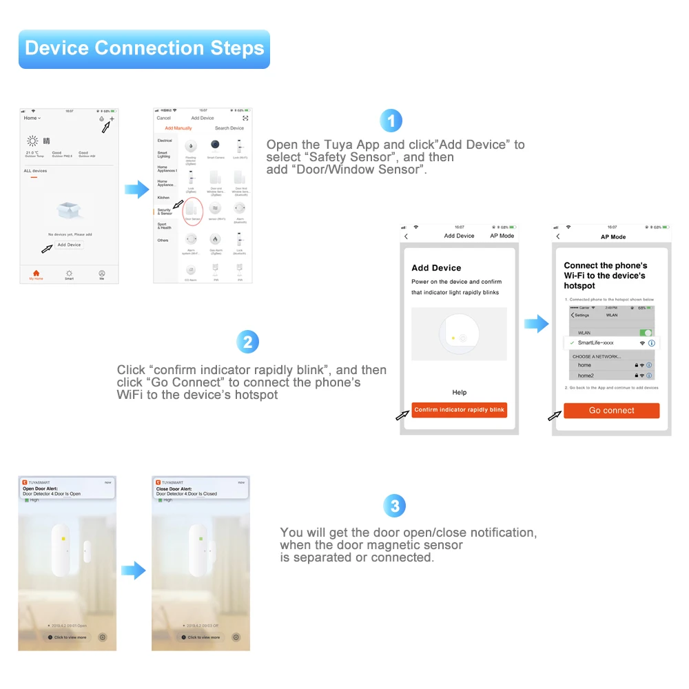 Рисунок 6 - Tuya умный WiFi дверной оконный