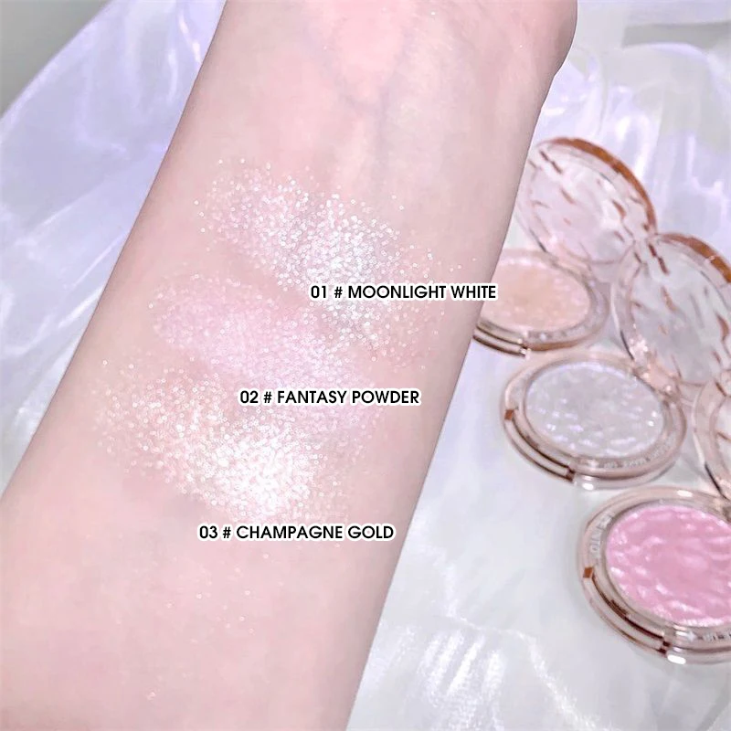 High gloss powder gloss glitter highlight contour palette