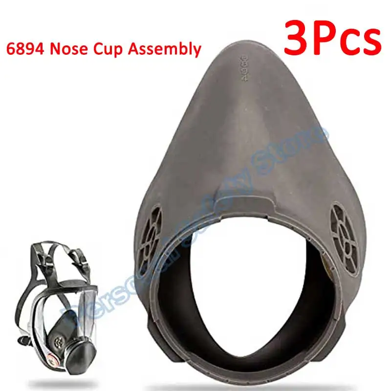 Pièces de rechange pour masque complet 6800 : trois tasses de nez alignées sur fond blanc