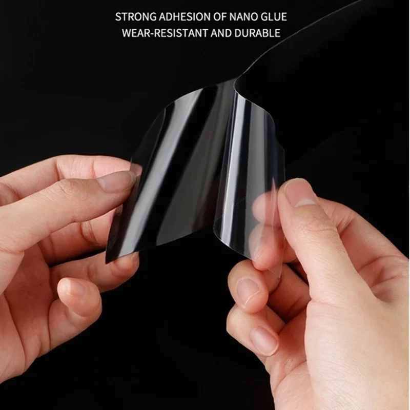 5D Non-slip Nano Glue Car Sticker PEVA rubber non-slip tape stickers For Step wear toilet bathroom floor wear strip car styling stickers car rear window sticker car engine start button sticker car button repair stickers