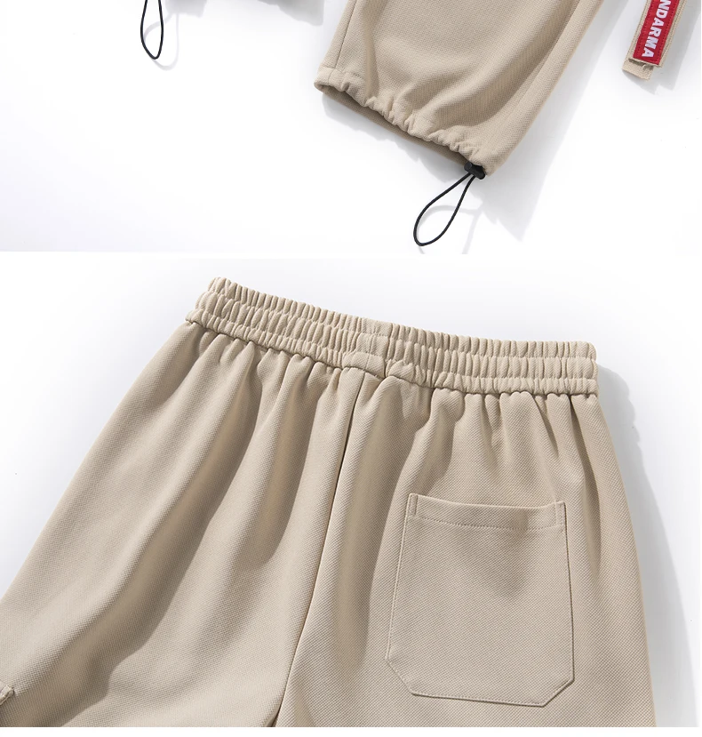 Description Picture 6 of itemTrendy casual pants for men style ruffled multi pocket workwear pants loose fitting sports