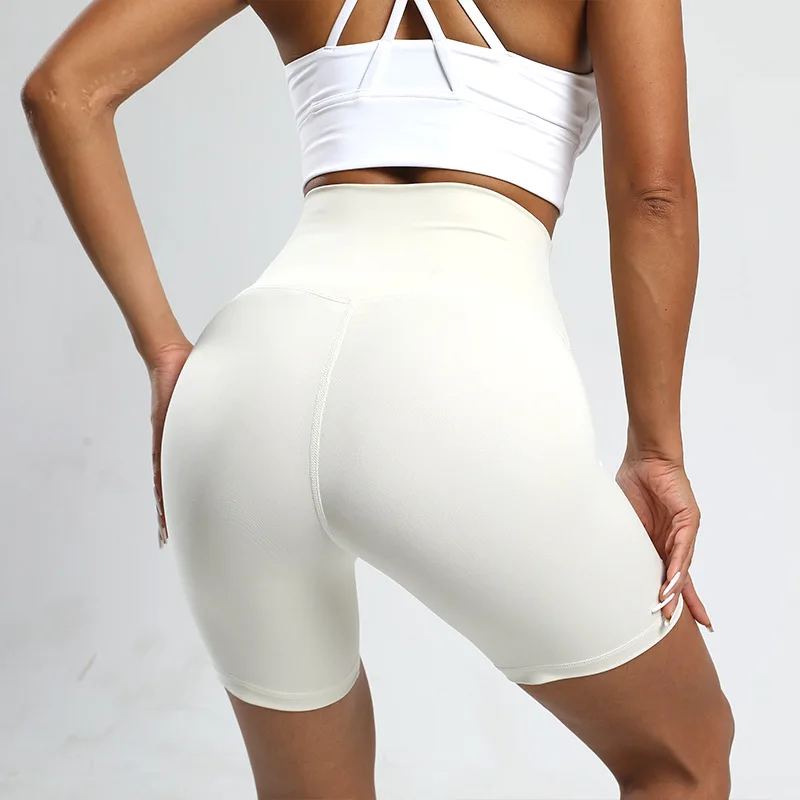 Women Sport Yoga Short Compression Support Sweat-Wicking Comprehensive Training Jog Cycling Internal Pocket sports shorts running shorts yoga shorts workout shorts seamless shorts