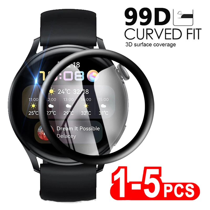 Pellicola Protettiva Temperata In Vetro Morbido Per Huawei Watch 3 Pro 43Mm Runner Screen Protector Per Huawei Watch Gt 2 2E 42Mm 46Mm Fit 2