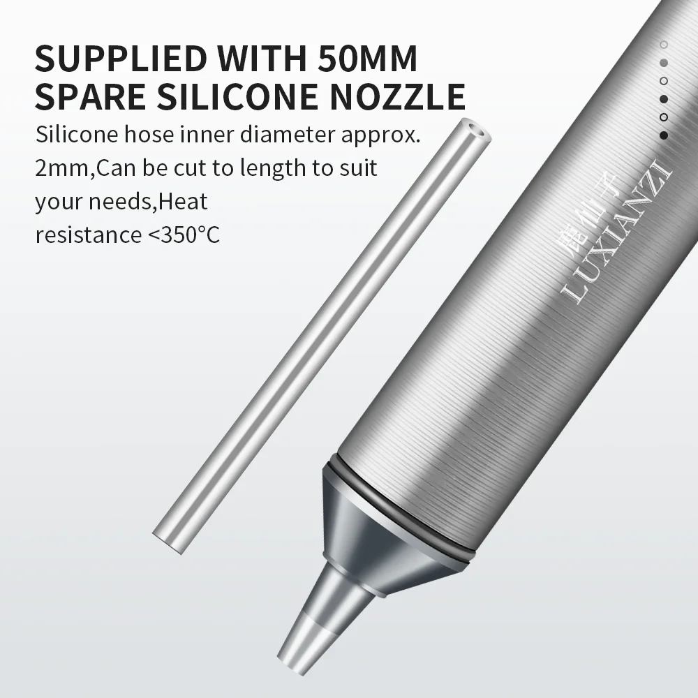 LUXIANZI Powerful Desoldering Pump Aluminum Suction Tin Gun Vacuum Soldering Iron Desolder Solder Sucker Pen Removal Hand Tools desoldering suction pump desoldering pump