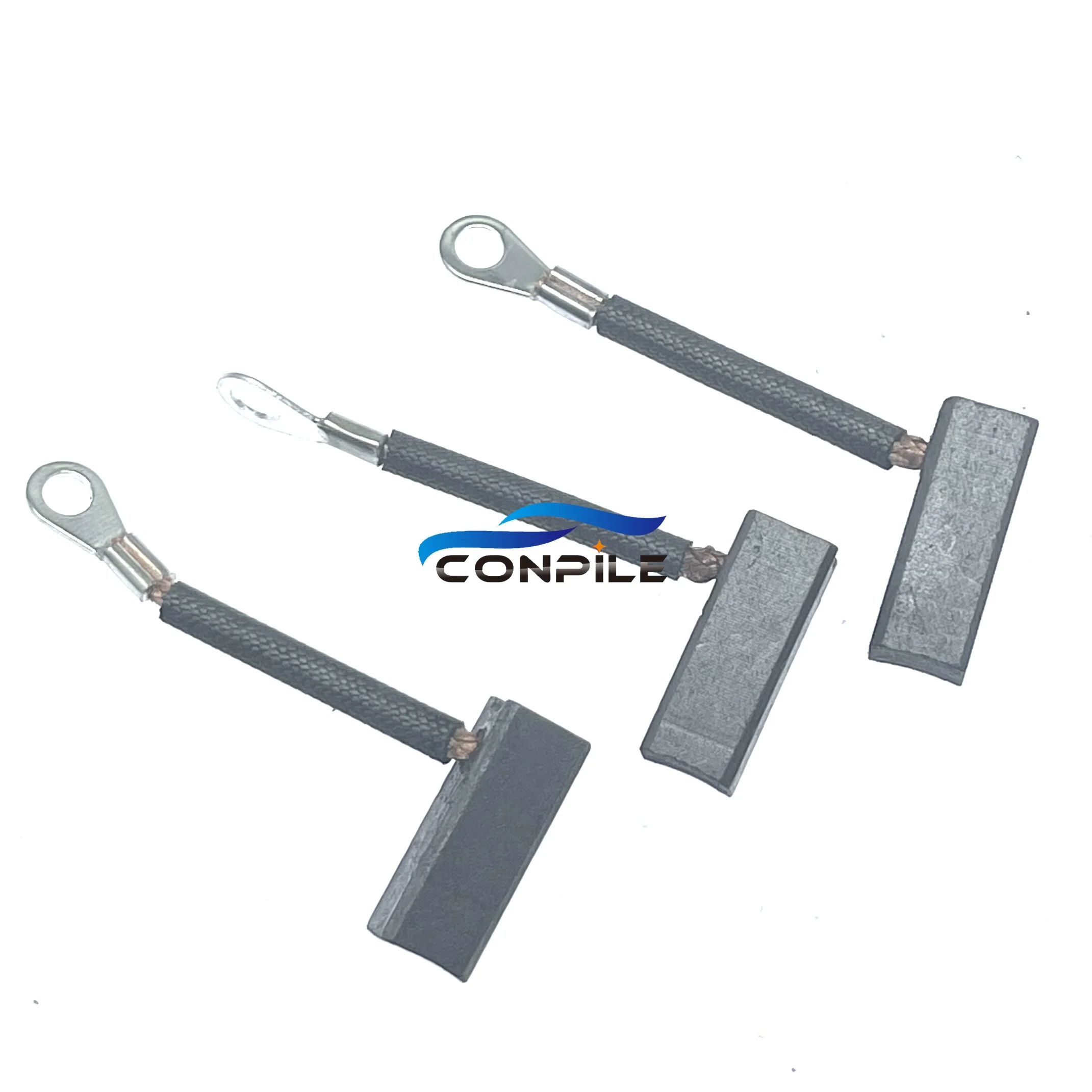 Electric forklift copper graphite carbon brush 3pcs for car J502 start motor brush 8/8.3*10*22 Car Generator Carbon Brush