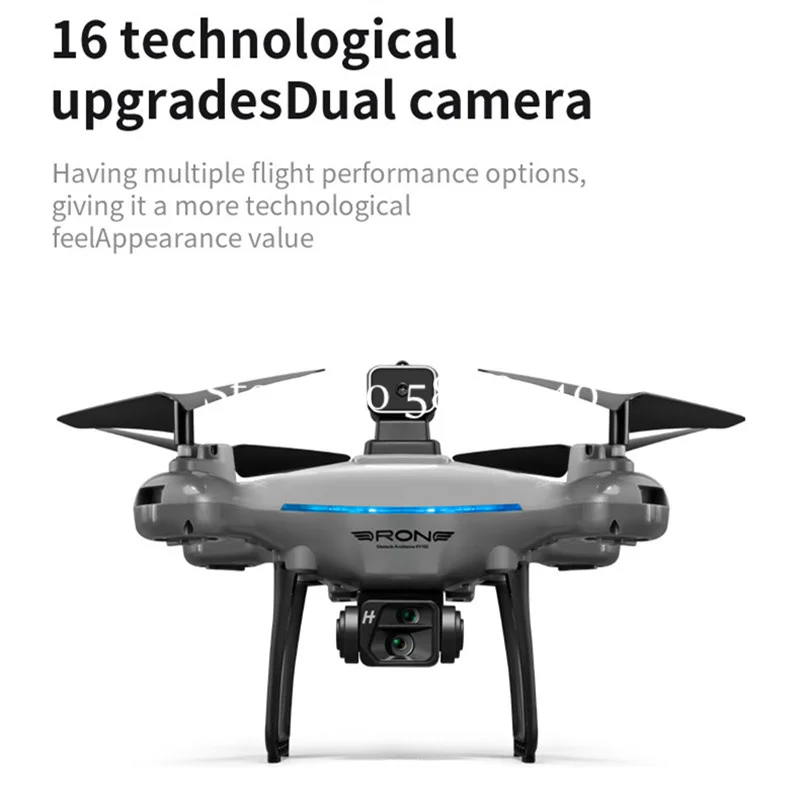 Drone enfant plié avec télécommande, batterie 1800mAh et caméra HD 4K 8K