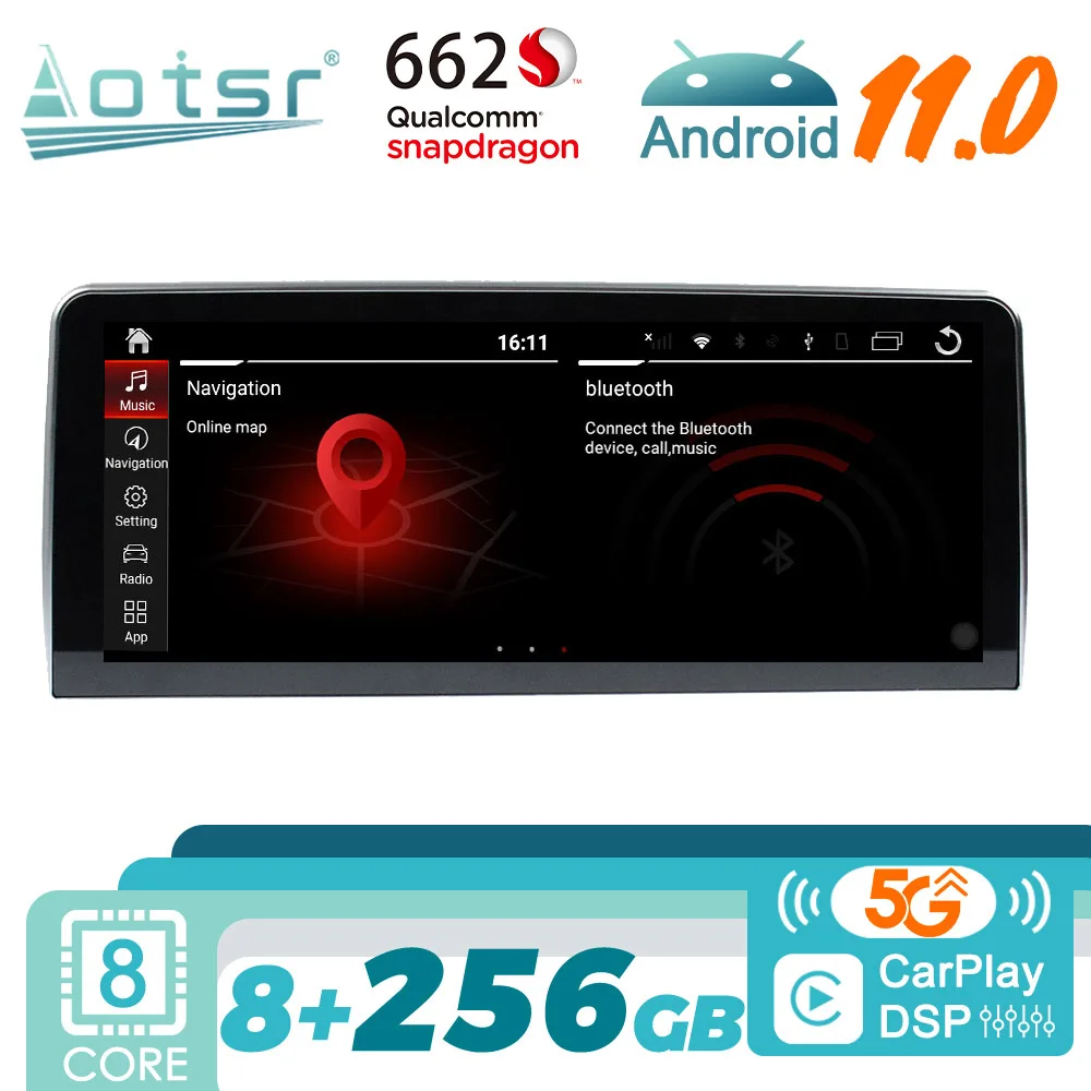 

For BMW 5 Series E60 2004-2010 Android Car Radio GPS Navigation Multimedia Player Stereo Receiver Autoradio Head Unit Screen