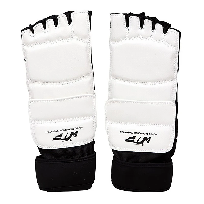 Taekwondo  Leather Foot Gloves Sparring Karate Ankle Protector Guard Gear Boxing Martial Arts Foot Guard Sock Adult Kid 3