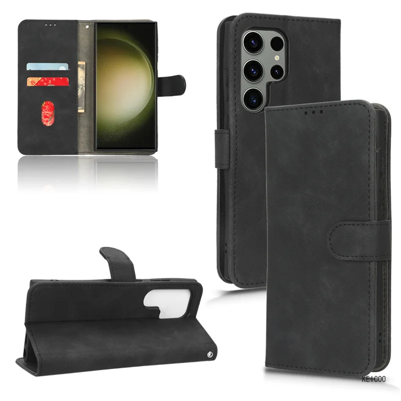 Book Stand Flip Card Holder Leather Etui S24 Plus S 24 + S24Plus Custodia Funda Per Samsung Galaxy S24 S23 Ultra S24 Plus Cover