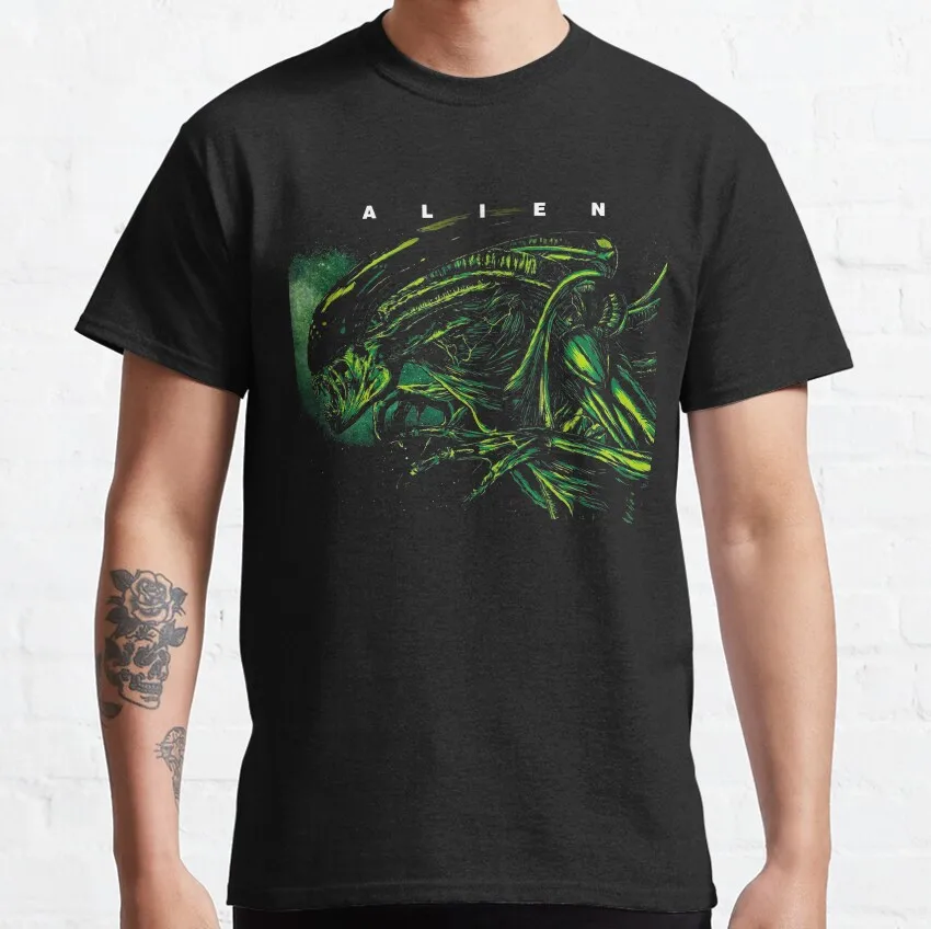 Alien Xenomorph In Space T-Shirt, Aliens Sci-Fi Horror Movie | Inspire