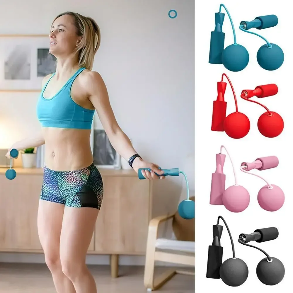 Skipping Rope With Heavy Ball Cordless Yoga Boxing Sports and Fitness Training Aerobics Portable Fast Jump Rope for Woman man jump rope
