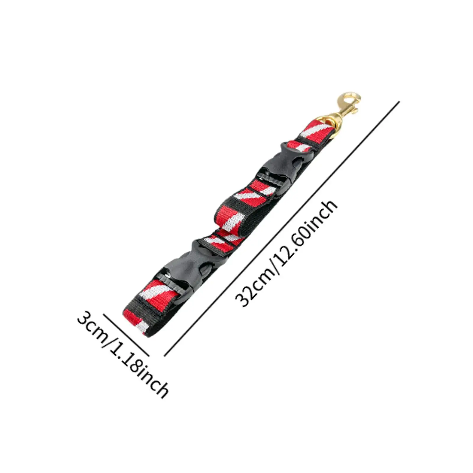 Scuba Fin & Mask Holder Strap with Clip Hook Scuba BC Fin Holder & Mask Clip Scuba Diving Storage Strap Diving Accessory
