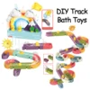Baby DIY Assembling Track Slide Suction Cup Toys Bath Tub Toys Baby Bathroom Bathtub Shower Toy Set Duck Water Toys for Children 2