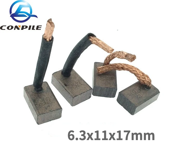 Car Generator Carbon Brush 4pcs 6.3x11x17mm car Starter Motor Carbon Brush for xiali Suzuki Grand Vitara