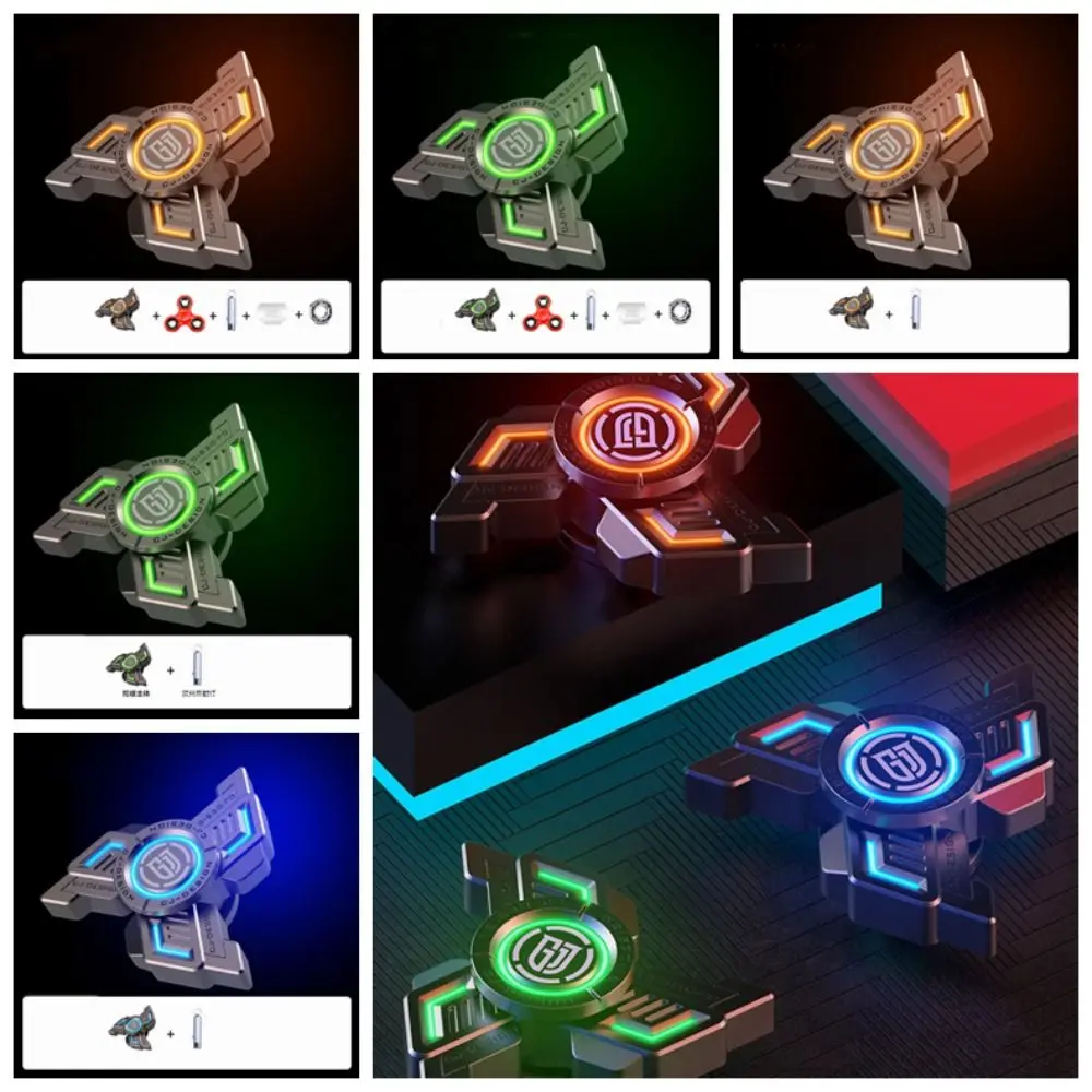 Fingertip Toys Fingertip Gyro Mini Smart Fidget Spinner Toys Glowing In The Dark Rotating Small All-metal Birthday Gifts