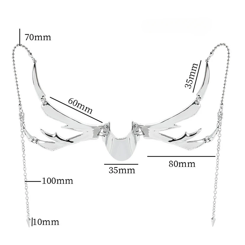 Nischen design Alien Fluid mechanischer Wind Cyberpunk Metall maske Ohrringe Lippen ringe verstellbares Gesicht Zubehör Männer und Frauen – Detail 5