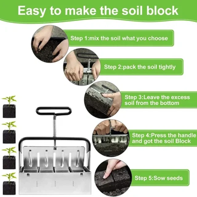 Kézi Kerti Ültetési Szerszám Hordozható Talajok Blokkolási Szerszáma Ajándék A Kertészeti Szerelmesek Számára