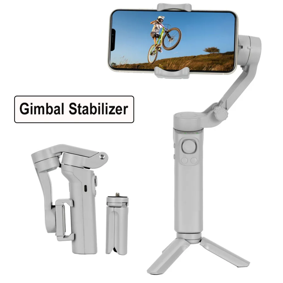 

New F5 3 Axis Handheld stabilizer cellphone Anti-shake Video Shooting and Recording Smart Tripod for Action Cameras