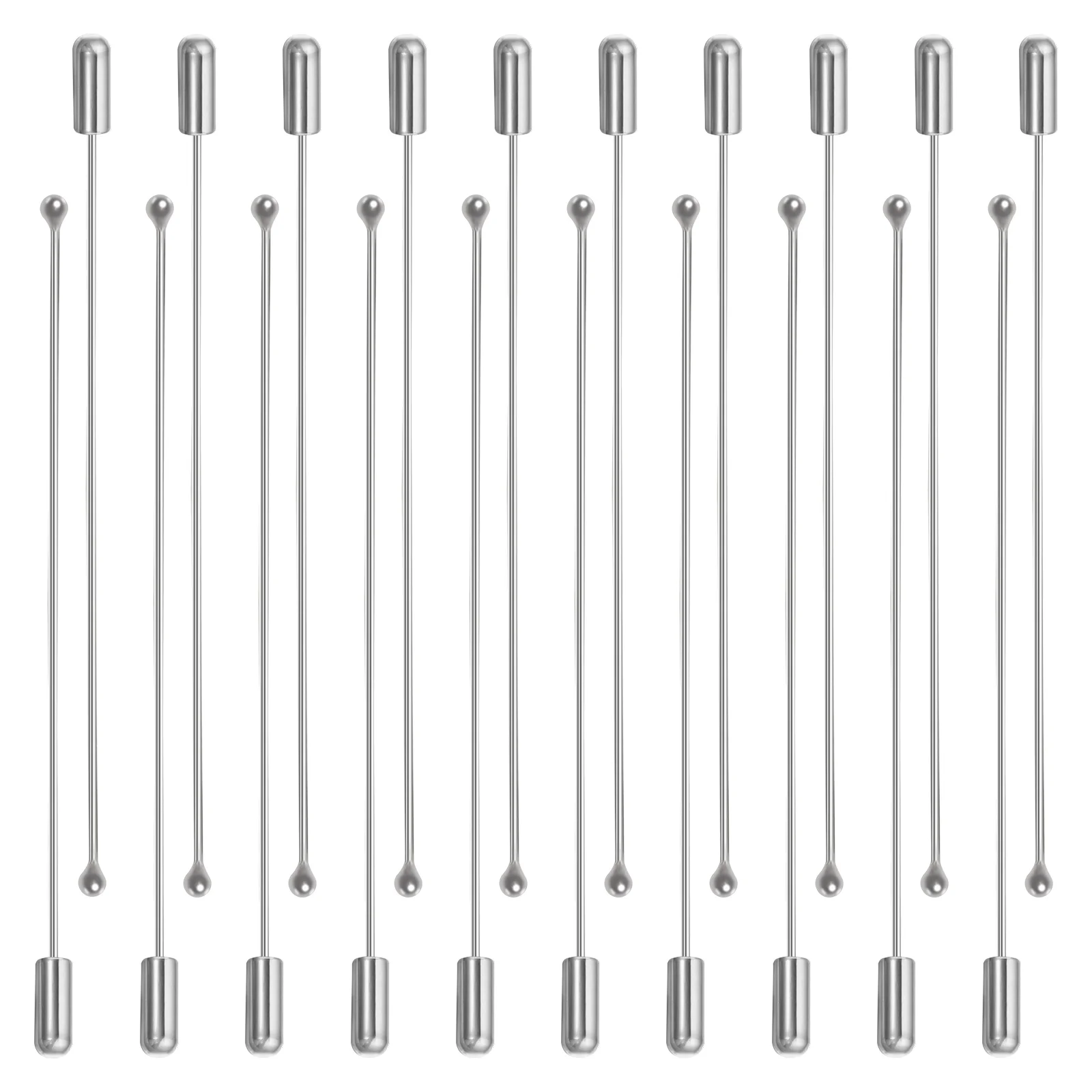 

20pcs Lapel Stick Pin Copper Lapel Dress Brooches Hat Pin Stick Pin DIY Jewelry Making Craft