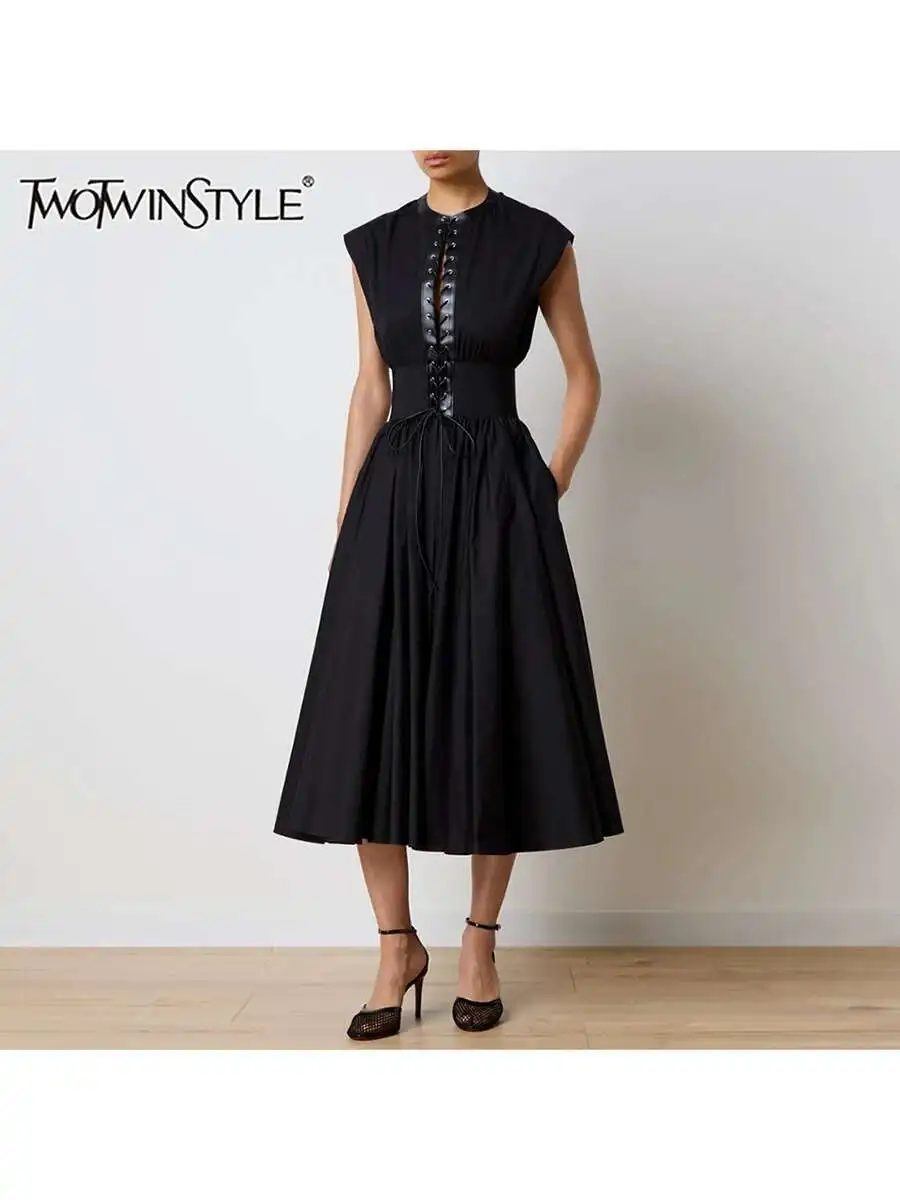 chinese dress ladies Ruched Long-Sleeve Slimming Midi Dress | Built-In Shapewear main image 1