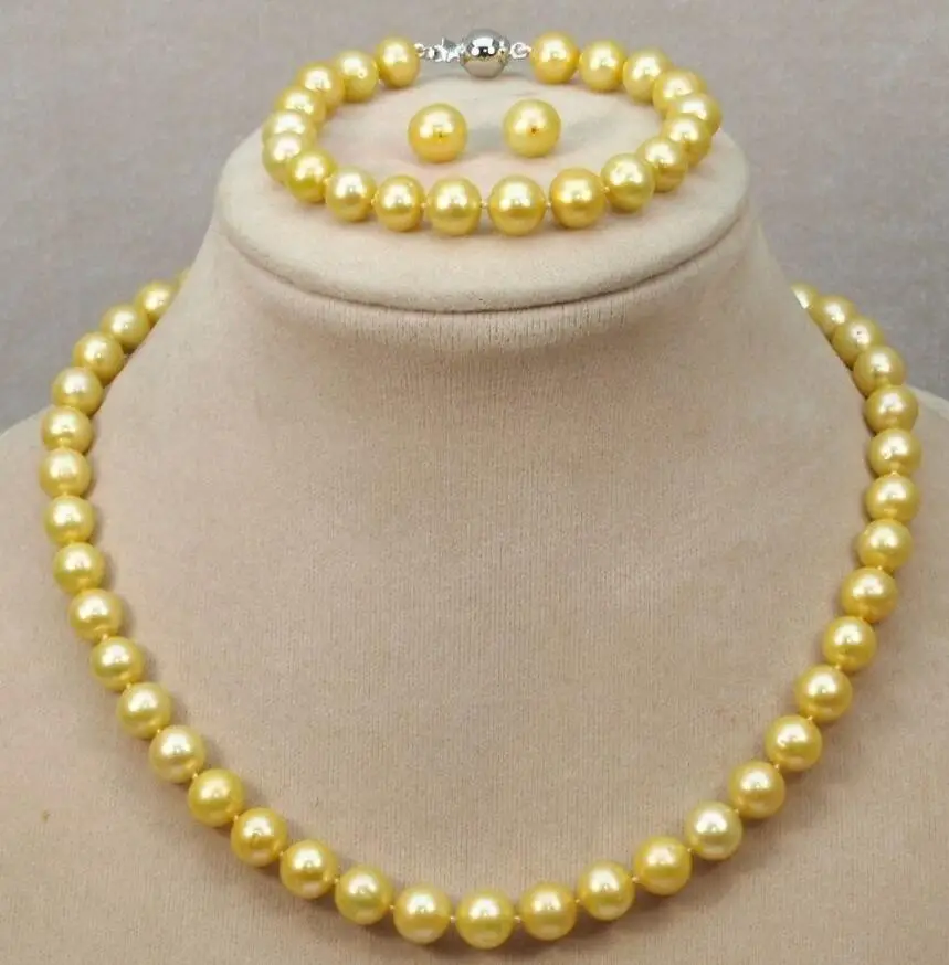 

AA 9-10mm white reshwater pearl necklace bracelets earrings can choose