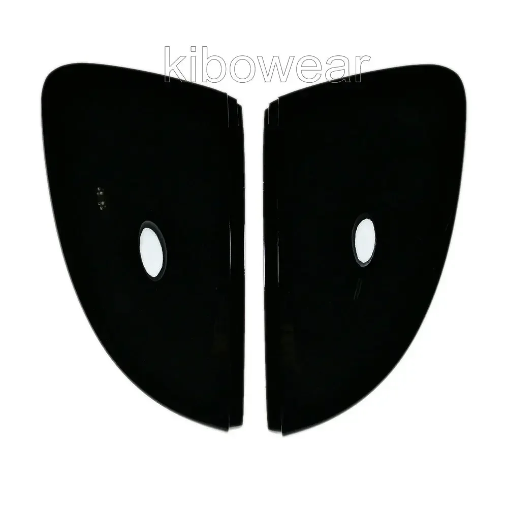 Black Side Wing Mirror Caps Cover for Skoda SuperB III 2016 2019 Replace 2017 2018 pair