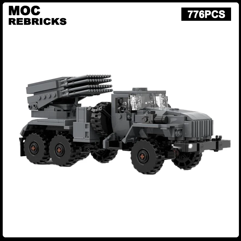 

Military Vehicle Series 2B17 Missile launch Car MOC Building Block DIY Model Technology Collection Experts Education Brick Toys