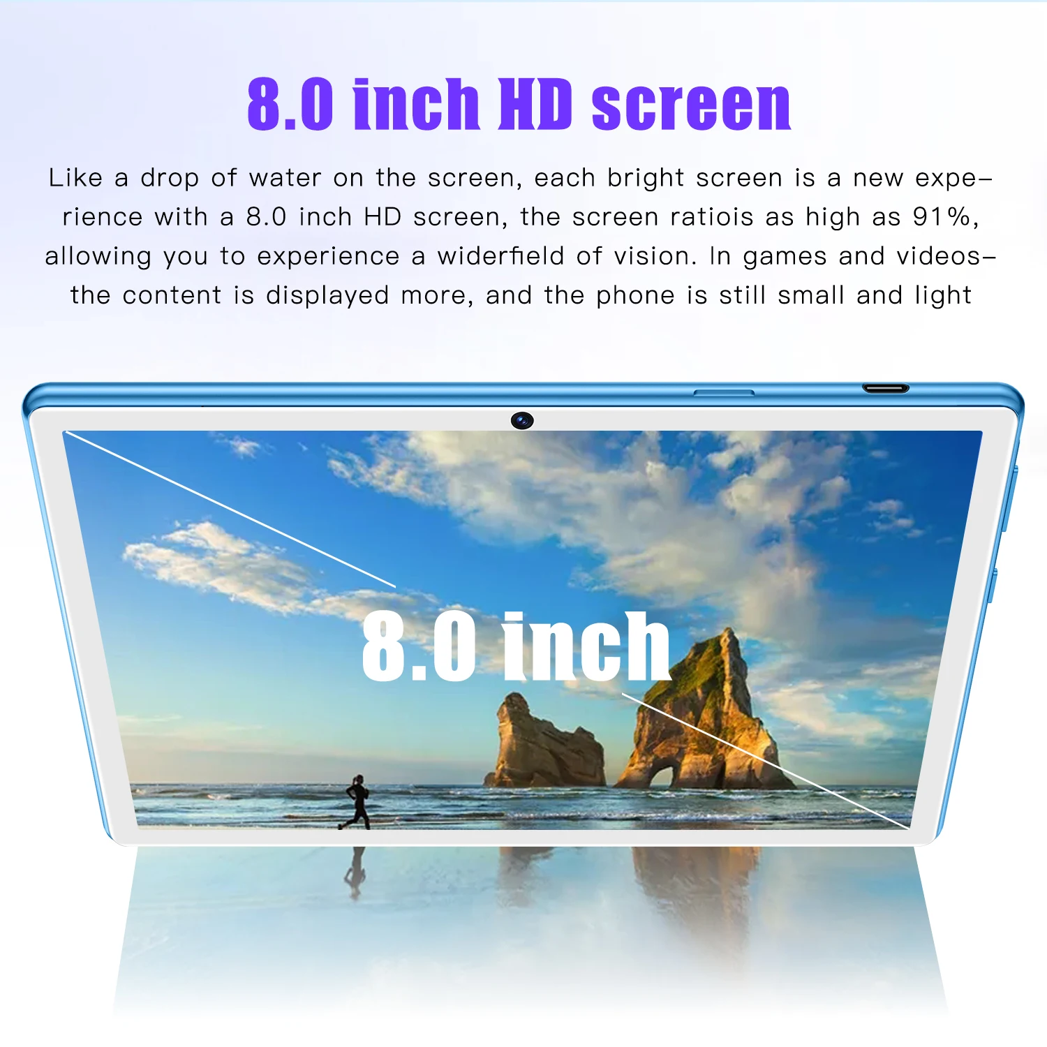 moderness tablet Android Tablet PC A7 Global Version 8.0 Inch 12GB 512GB 16+32MP WPS Office Google Play GPS 5G Dual SIM Netbook WIFI Laptop newest android tablet