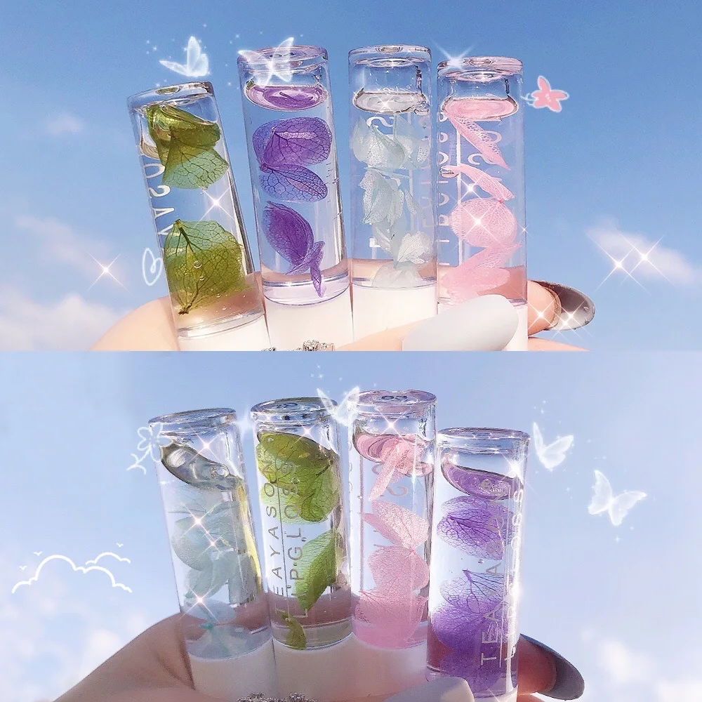 

1pc Transparent Colorless Lip Oil Roll-On Bead Glass Lip Gloss Fruit Flavor Doodle Lip Glaze Moisturizing Student Lipstick