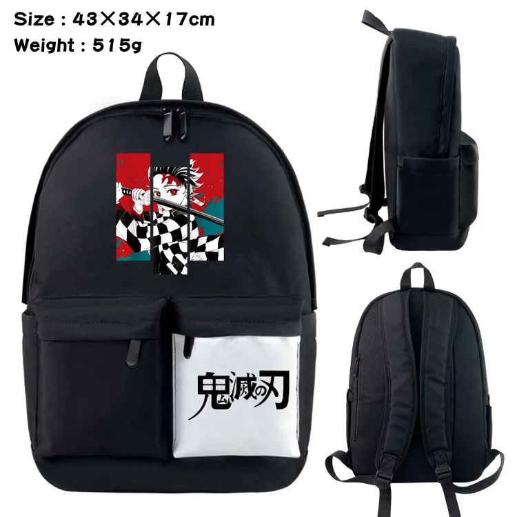 

Anime Demon Slayer Backpack Kamado Tanjirou Cartoon Students School Bags Men Women Large Capacity Laptop Travel Rucksack