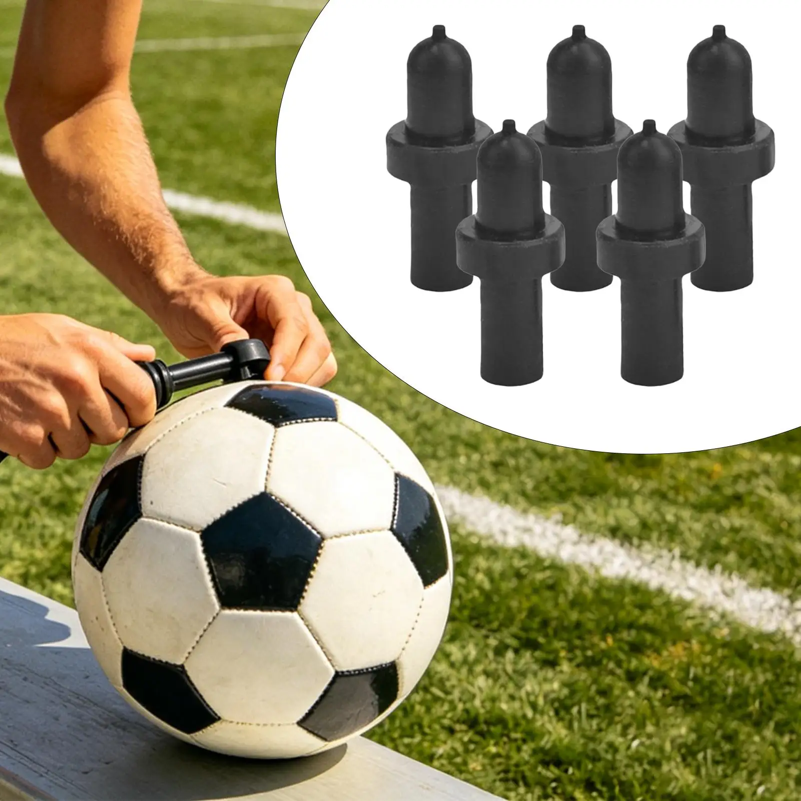 5pcs Leak Repair Valves Replacement For Sport Ball Quick Replacing Valves Fix For Basketball Football Deflation