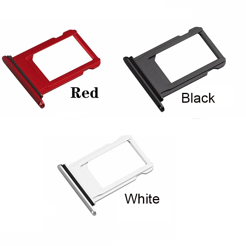 Phone Sim Tray Holder For iPhone SE SE2 Sim Card Tray Micro SD Holder Slot with free Open Eject Pin Key Can etch IMEI phone sim tray holder