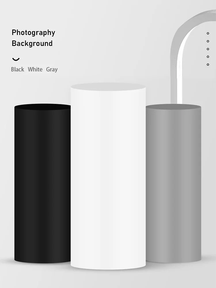 Hot Photography Background Accessories Black White Gray Base Color PVC Backdrops Photographic Cameras Video Shoot Photo Props