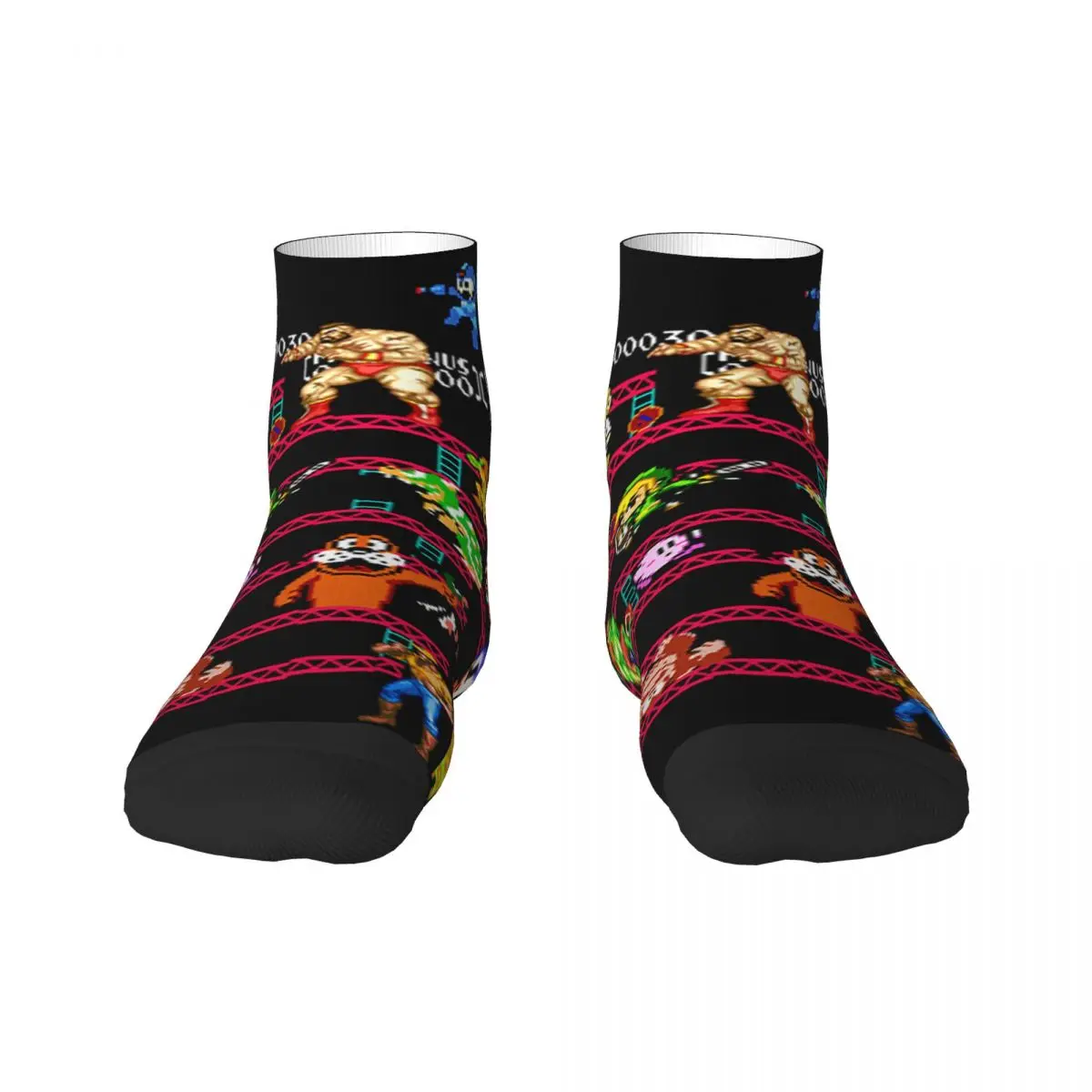 Novità Videogioco Da Uomo Classico Gioco Arcade Collage Vestito Calzini Unisex Caldo Confortevole Stampa 3D Donkey Kong Crew Socks